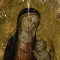 Tabernakel met Maria en heiligen