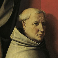 Een karmeliet met een patroonheilige