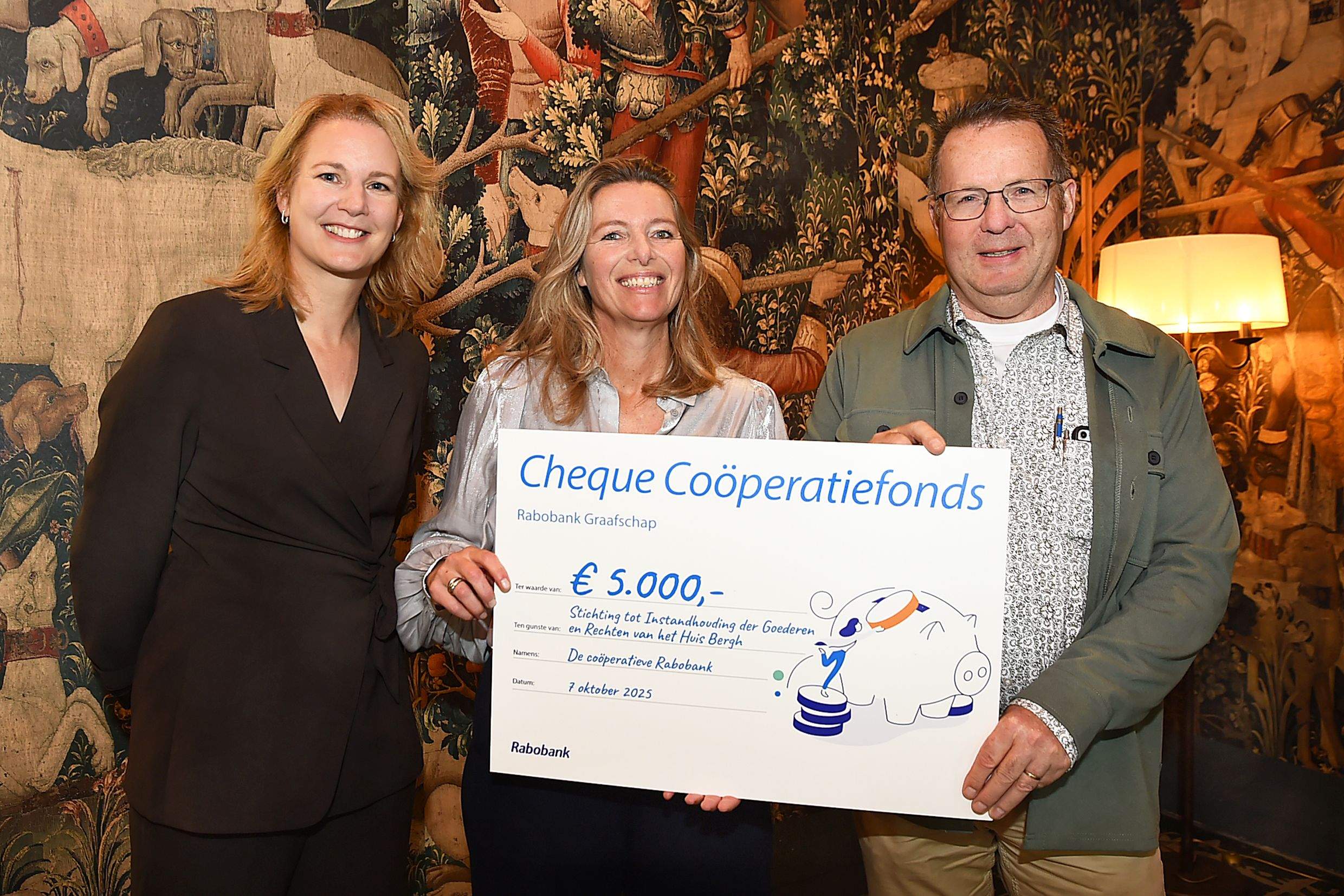 Kasteel Huis Bergh en andere initiatieven ontvangen bijdrage uit Rabo Coöperatiefonds